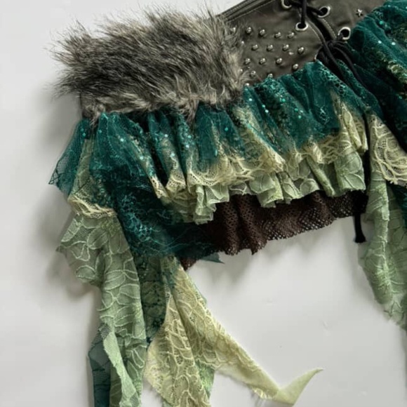 Unique grunge fairycore skirt - Picture 3 of 4